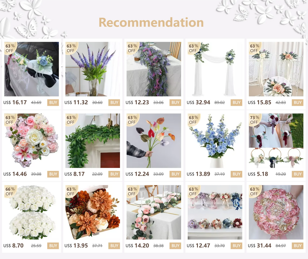 YeeNanee 6pcs Blue Delphinium Artificial Flowers Long Stem Larkspur for Wedding Centerpieces Floral Arrangements Home Vase Decor
