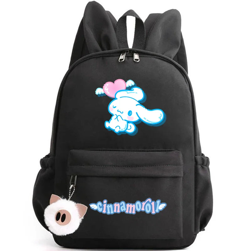 Cinnamoroll School Bags Backpack for Girl Boy Student Teenager Rucksack Women Casual Travel Rabbit Ears Mochila
