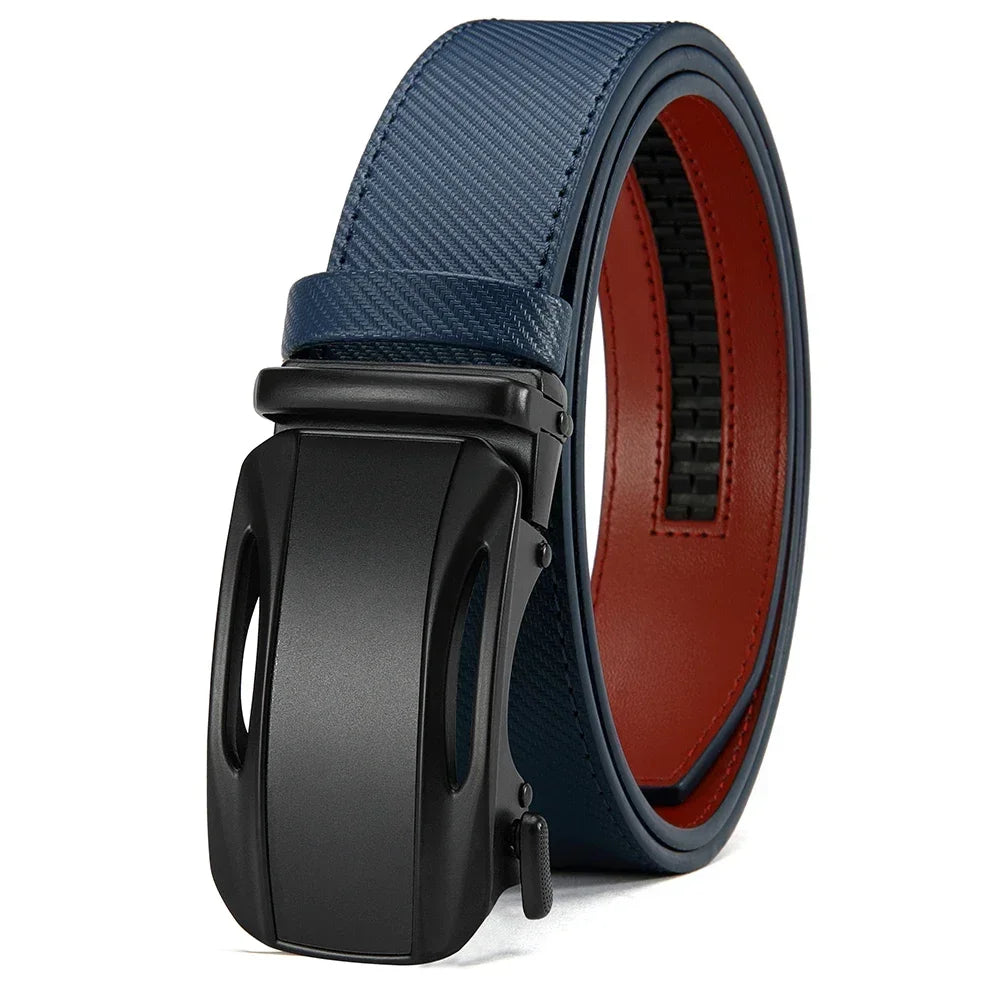 Men Belts Genuine Leather Luxury Famous Brand Belt Automatic Buckle Leather Mens Belt New Fashion Jeans Office Work Casual Belt