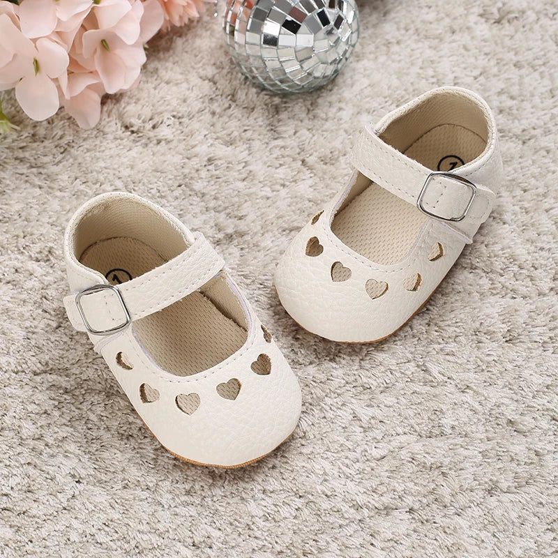 Cute White Lace Baby Girl Princess shoes  Baby Moccasins Moccs Shoes Bow Fringe Rubber Soled Non-slip Footwear Crib Shoes