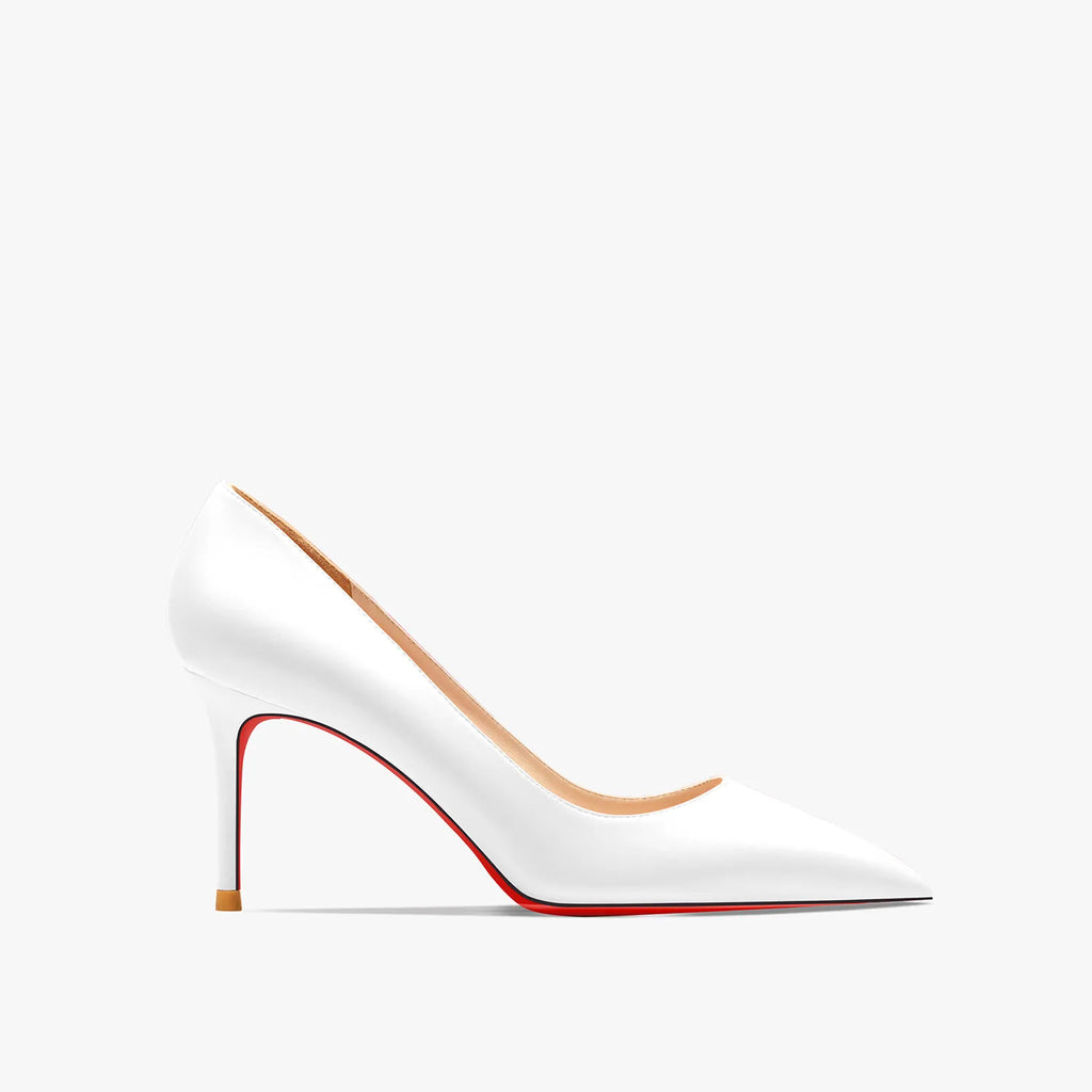 Heels for women Pointed toe Luxury Brand Women's High Heels Red soled Pumps Red Bottoms Matte Stiletto Ladies elegant shoes 12cm