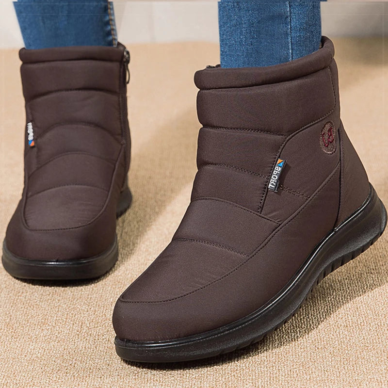Women's Boots 2024 Ankle Boots For Women Shoes Winter Botines Warm Fur Snow Boots Waterproof Winter Botas Mujer Combat Boot