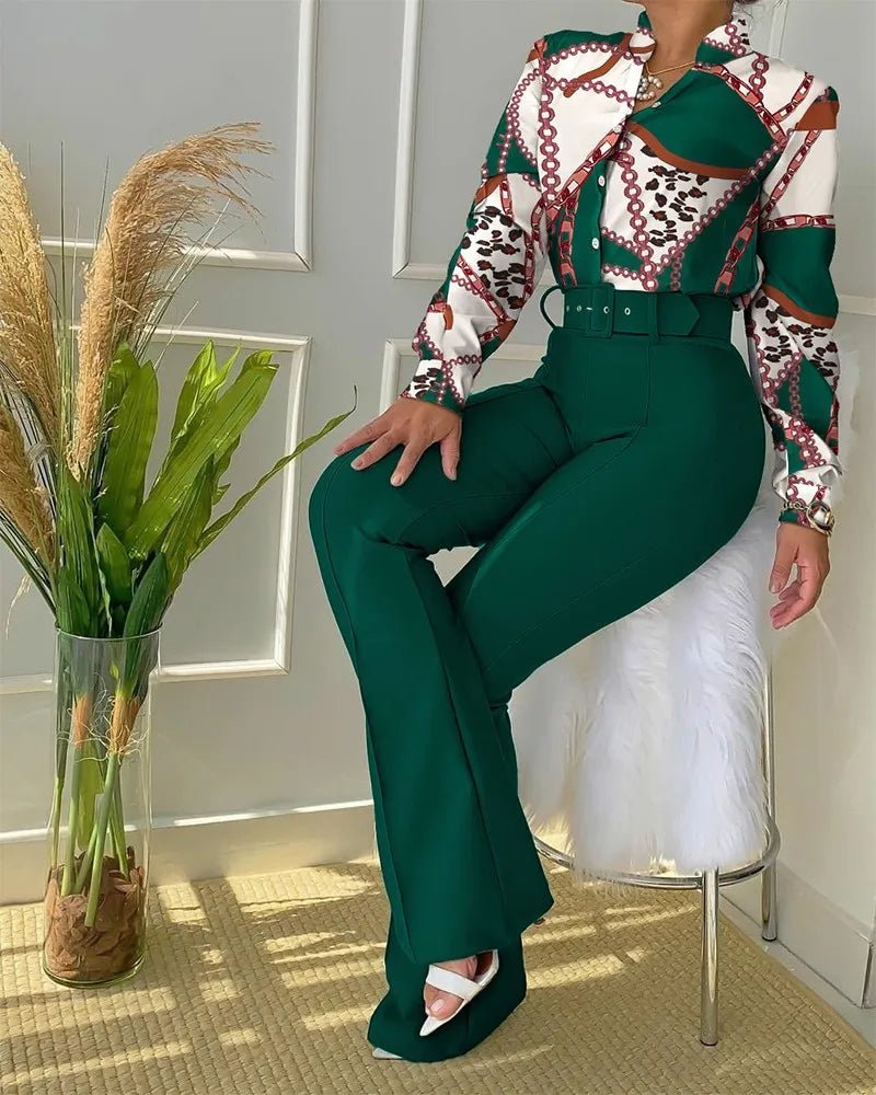 Fashion Womens Suits with Belt