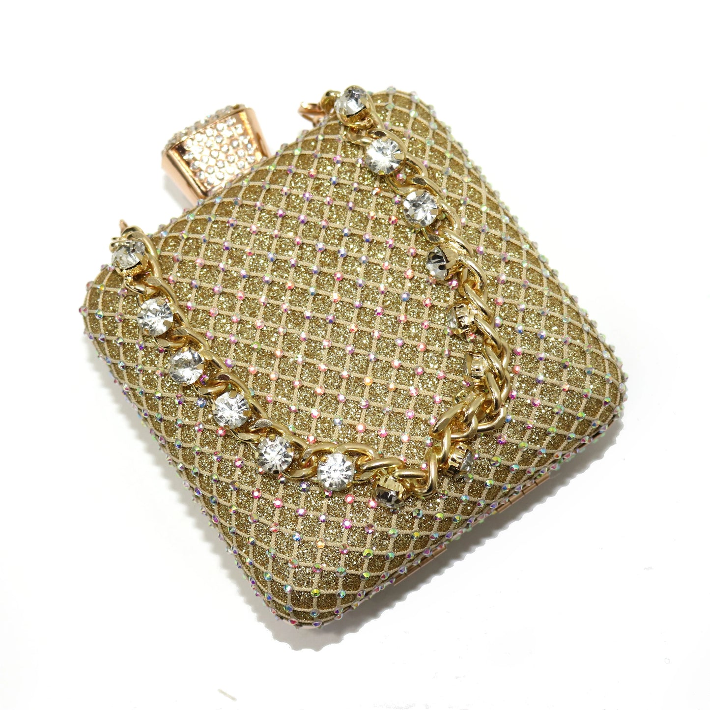 Venus Chan Bridal High Heels for Women 2023 Pointed Toe With Bows Gold Color Rhinestone  Elegant Party Wedding Shoe and Bag Set