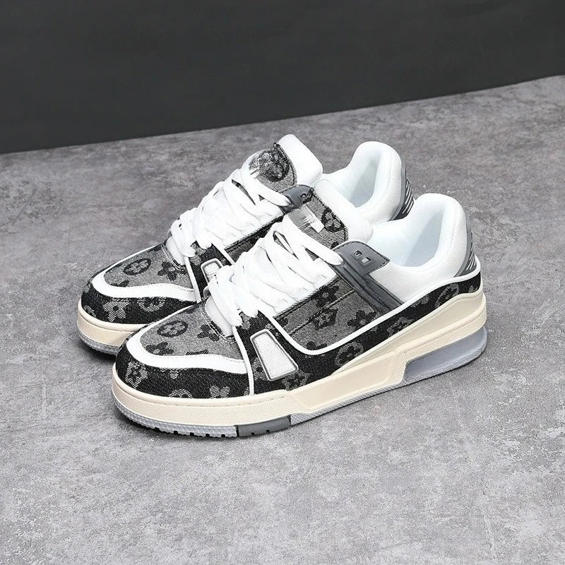 Black Warrior Men's Spring and Autumn New Trend Versatile Autumn Sports Leisure Small White Board Shoes