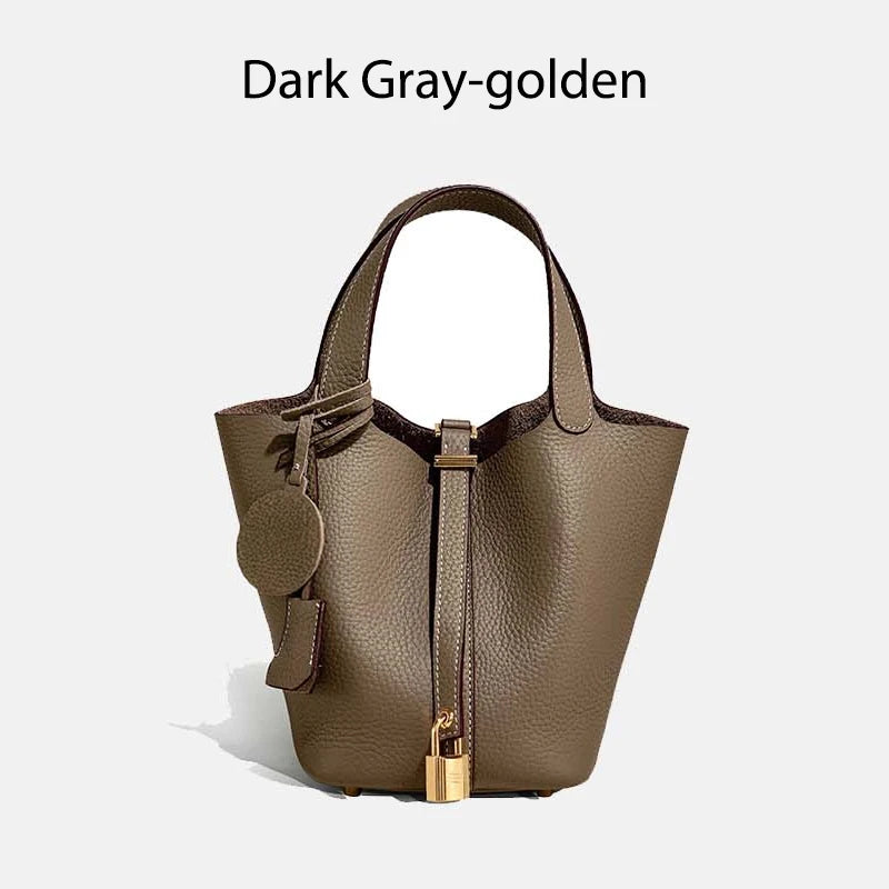 MENDY Women Bags Handbags Bucket Bag Real Leathe Fashion Tote Bag Genuine Leather Luxury Desginer Big Size Large Lady Hand Bags