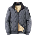 Winter Thickened Fleece Jackets for Men Windproof Snow Coats Men's Outerwear Cropped Woolen Parka Coat Autumn Warm Bomber Jacket