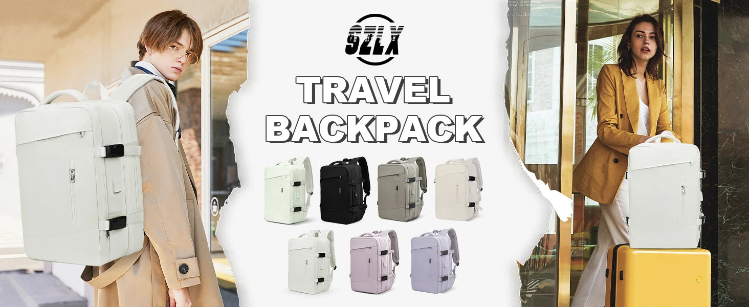 Travel Backpack, Flight Approved Carry On Backpack for Women Men, Expandable Large Luggage Backpack Business Weekender Daypack