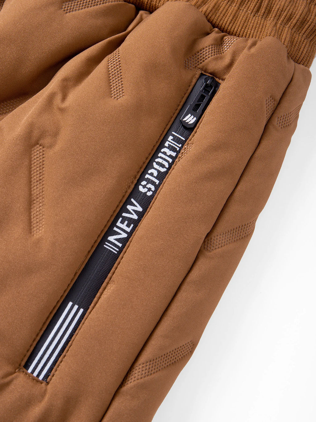 Winter Sweatwear Men's Plush Thick Sweatpant Thermal Zipper Pocket Trousers Casual Jogger Outdoor Windproof Thickened Pants