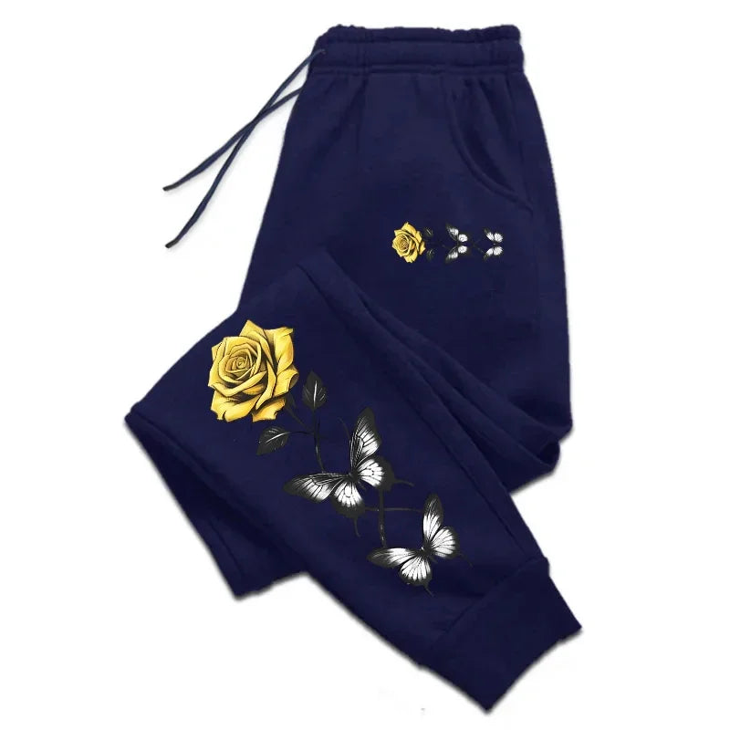 Woman Fashion Sweatpants Soft Drawstring Long Trousers Ladies Daily Casual Sports Jogging Pants All Season Home Outdoor Joggers