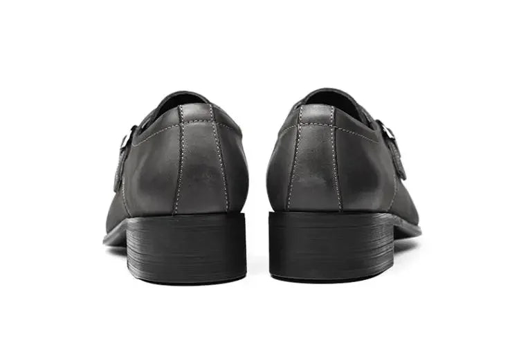 Men's Luxury Suede Cowhide Loafers – British Trend Handmade Business Shoes