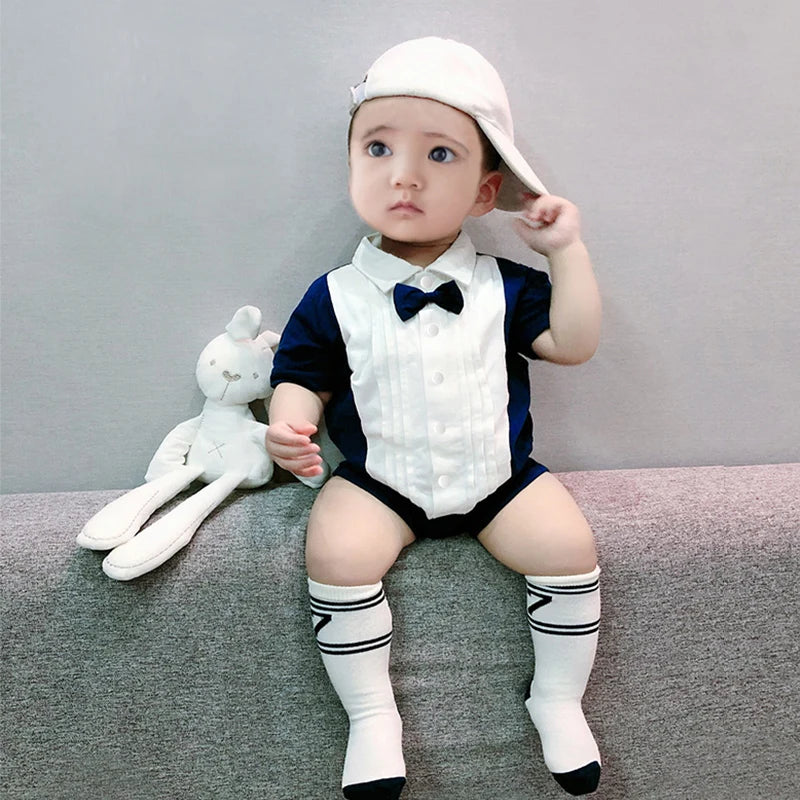 0-2 years old baby summer clothes, summer clothes, newborn onesies, summer baby boy's one-month-old dress