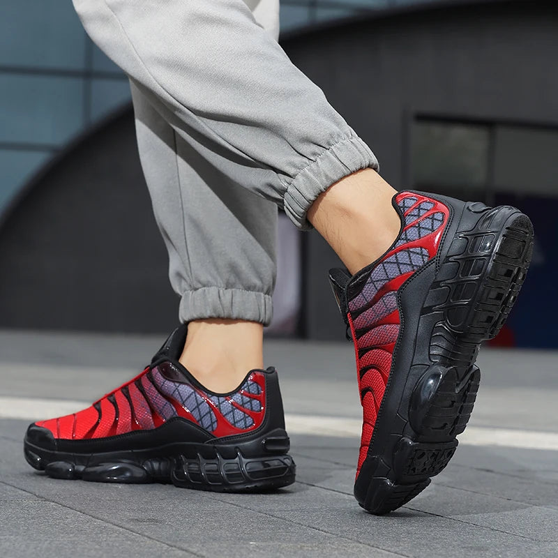 Men Running Shoes Fashion Cushioned Non-Slip Comfort Outdoor Running Youth Sports Shoes Classic Fitness Training Sneakers