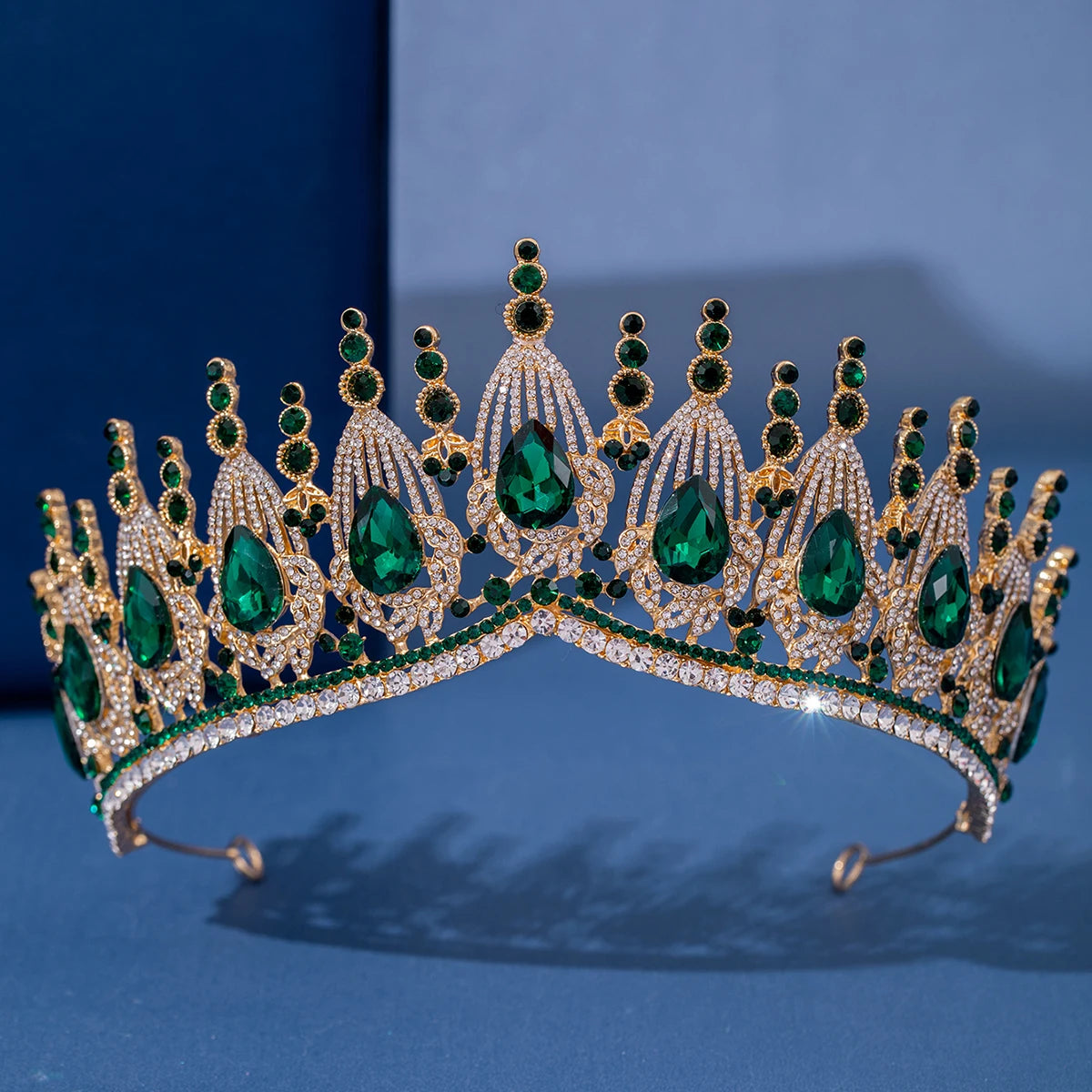 Baroque Crystal Tiaras And Crowns Luxury Rhinestone Prom Diadem Bridal Wedding Hair Accessories Jewelry Crown Tiara For Women