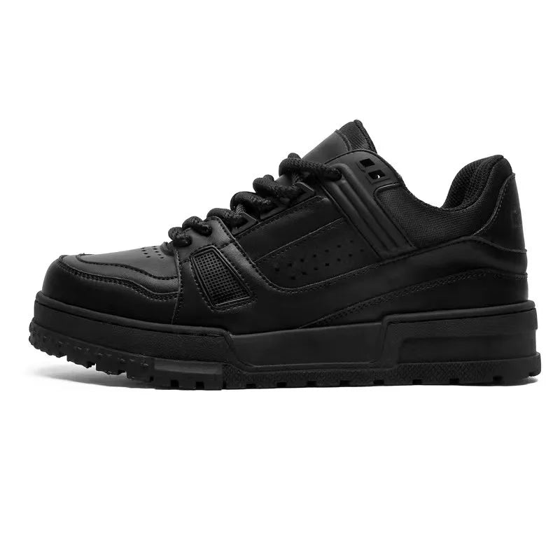 2025 New Fashion Trend Casual Shoes for Men pu Breathable Versatile Sports Shoes Low Top Comfortable Outdoor Board Shoes