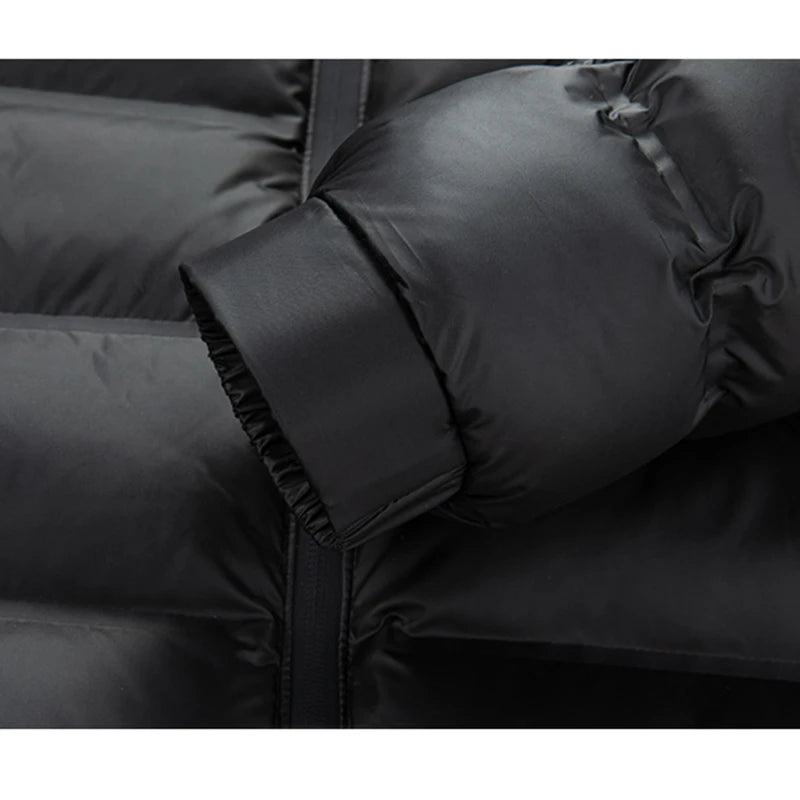 Big Collar 2026 New Winter Parkas Men Thicken Casual Outwear Slim Fit Outwear Waterproof Warm Stand Collar Outwear Coat