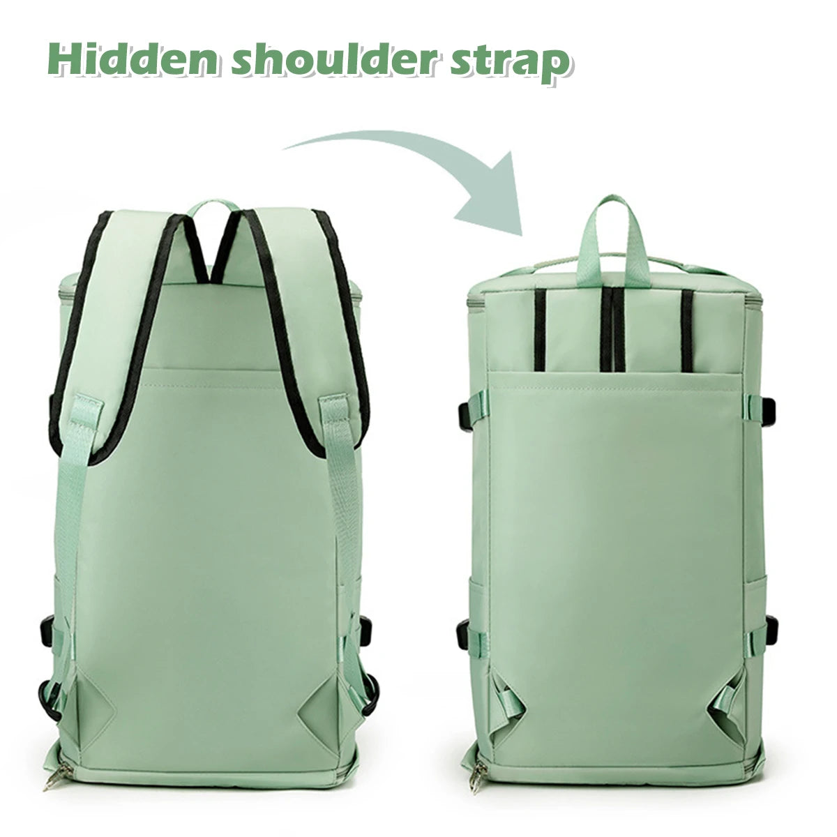 Large Capacity New Backpack Travel Bag Sports Waterproof Fitness Bag Multi Functional Single Shoulder Portable Luggage Bag