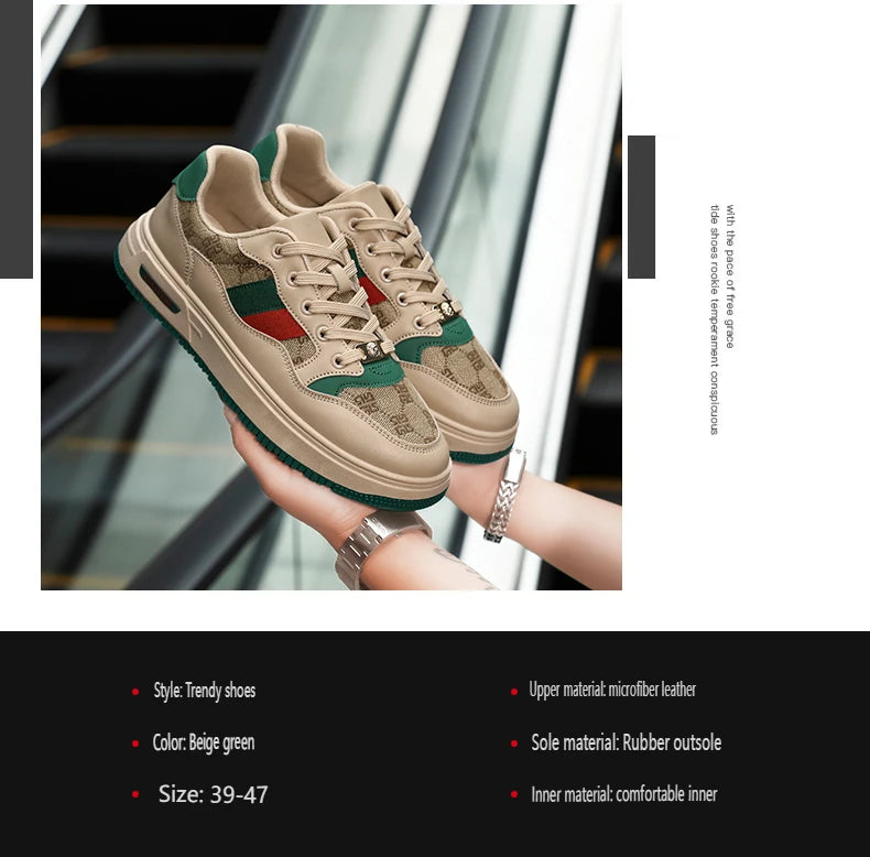 2025 Couple Style Board Shoes Retro All Comfortable Street Fashion Shoes Non-slip Wear Outdoor Casual Board Shoes