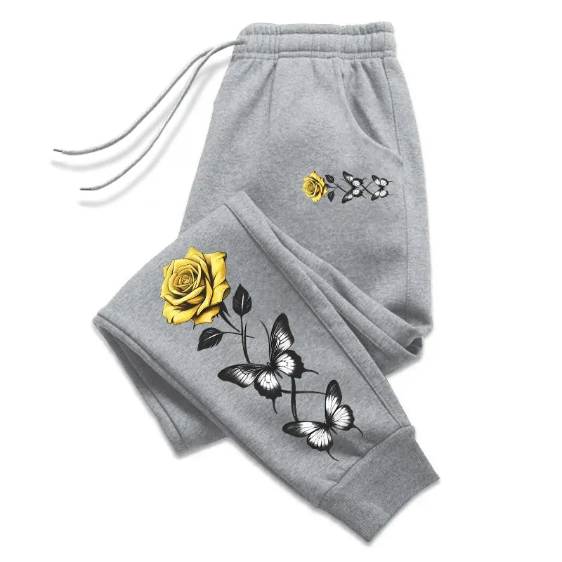 Woman Fashion Sweatpants Soft Drawstring Long Trousers Ladies Daily Casual Sports Jogging Pants All Season Home Outdoor Joggers