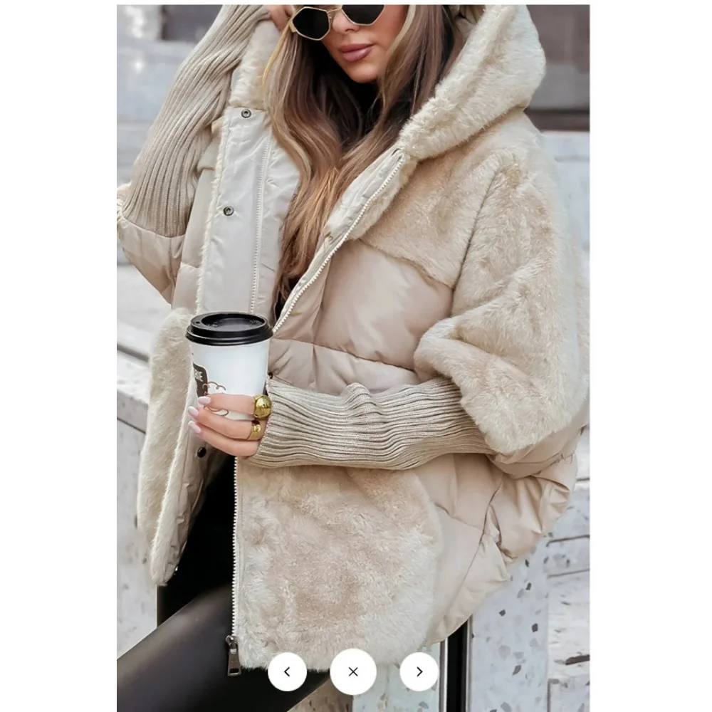 Winter Jacket Women 2024 Loose New Down Jacket Hooded Long Sleeve Winter Clothes