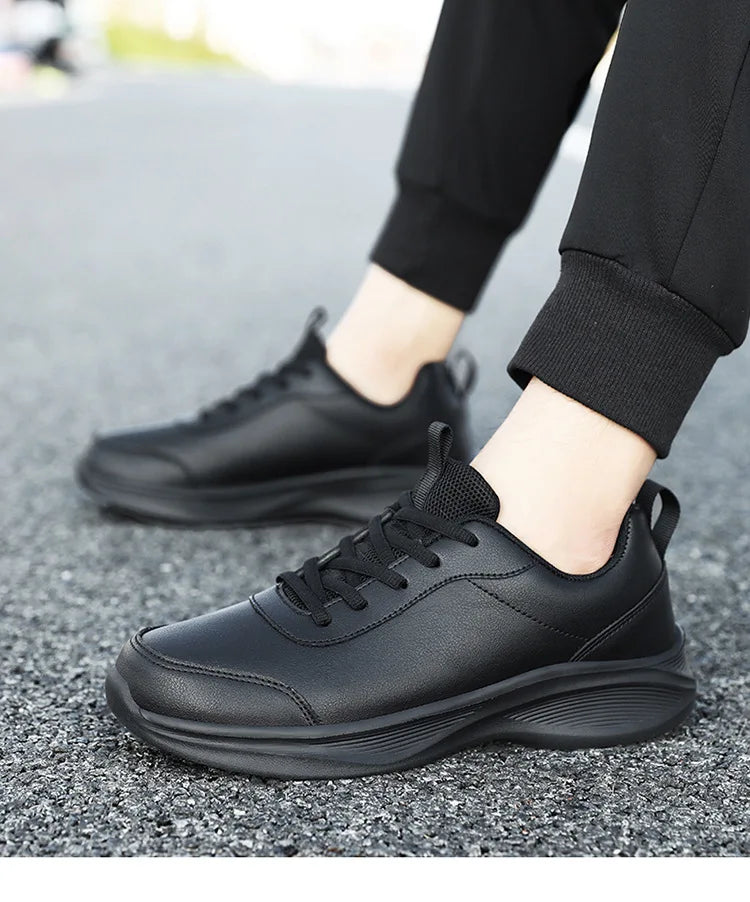 Women Men Shoes 2024 Autumn PU Leather Men's Sneakers Non-slip Casual Footwear Trainer Men Tenis Masculino Zapatillas Hombre