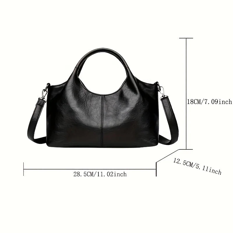 2025 trendy women's handbag, leisure cross-body bag for mothers, multi-functional shopping bag with zipper closure