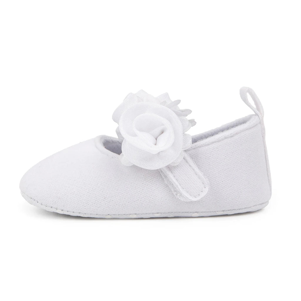 KIDSUN Cotton Sole Anti-slip Baby Shoes Moccasin Cute Flower Princess Girls Shoes Newborn Toddler First Walker Crib Shoes 0-18m