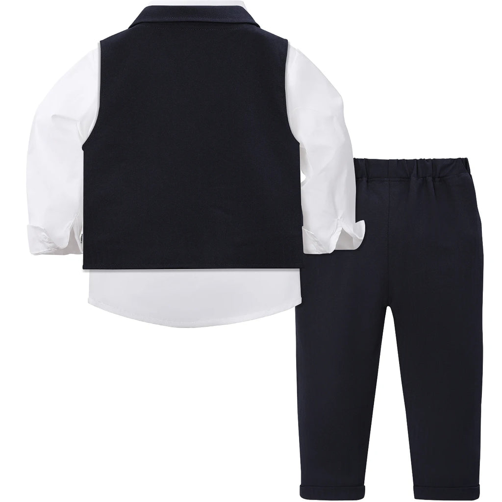 Toddler Suit Baby Boys Easter Outfit kids Christening Baptism Set Formal Wedding Birthday Party Gift Chirtmas Halloween Tuxedo