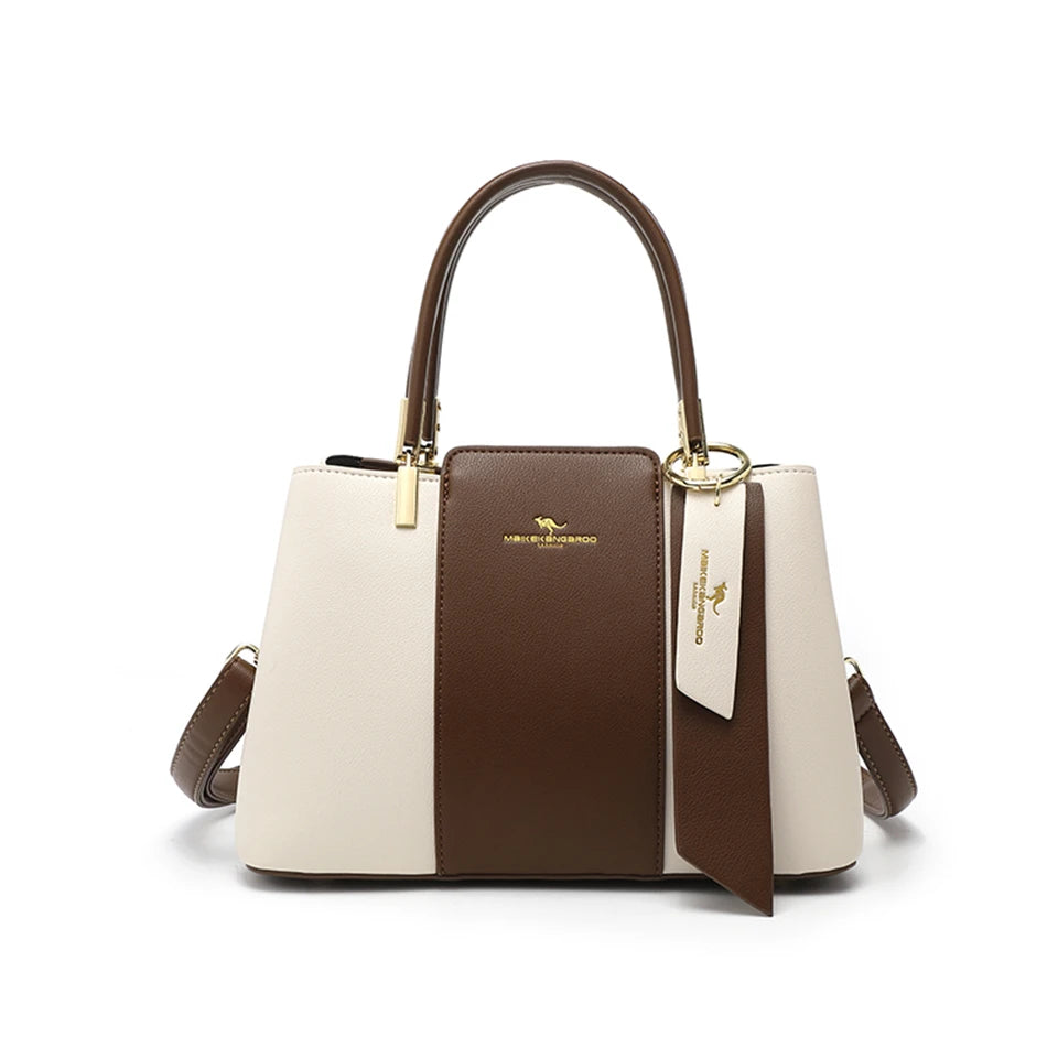 Luxury Handbag Fashion Print Large Capacity Soft Leather Women Shoulder Crossbody Bag Leisure Designer Ladies Purses and Handbag