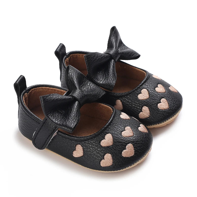 Cute White Lace Baby Girl Princess shoes  Baby Moccasins Moccs Shoes Bow Fringe Rubber Soled Non-slip Footwear Crib Shoes