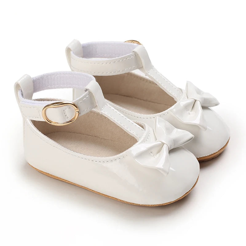 Cute White Lace Baby Girl Princess shoes  Baby Moccasins Moccs Shoes Bow Fringe Rubber Soled Non-slip Footwear Crib Shoes