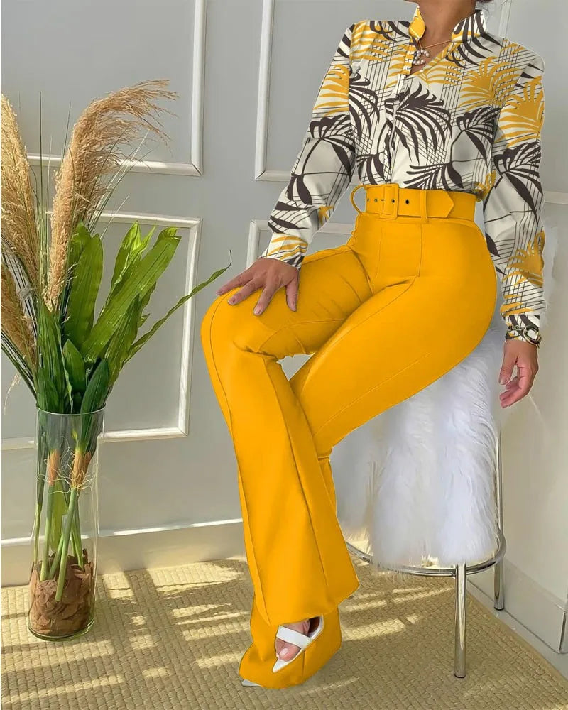 Fashion Womens Suits with Belt