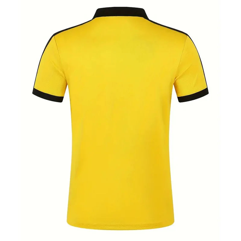 Summer Men's Short sleeved Polo Shirt Business Casual Collar T-shirt Plus Size Breathable Top European and American Plus size