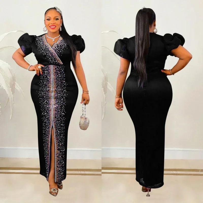 Diamond Evening Dress African Fashion Wedding Dress