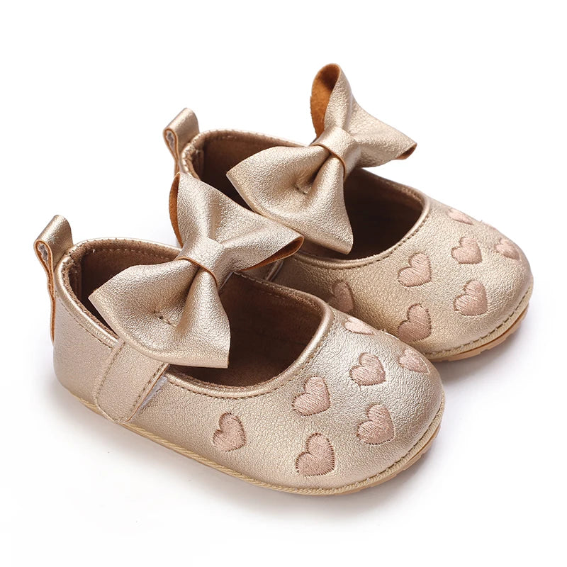 Cute White Lace Baby Girl Princess shoes  Baby Moccasins Moccs Shoes Bow Fringe Rubber Soled Non-slip Footwear Crib Shoes