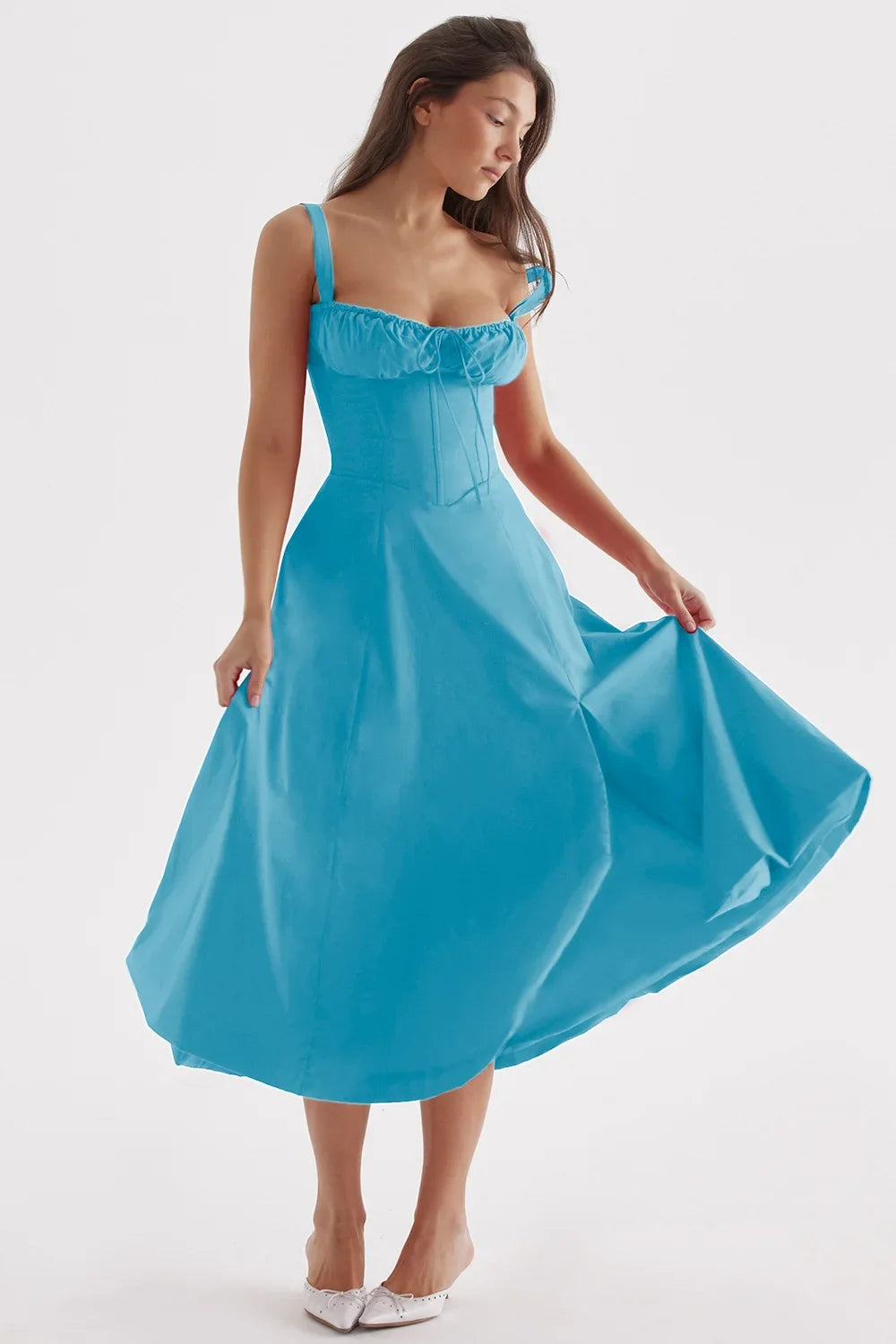 Women Beach Vacation Dress French Lazy Style Dress-Solid Color Or Printed Multi-Color Spring Summer 2025 New Arrival