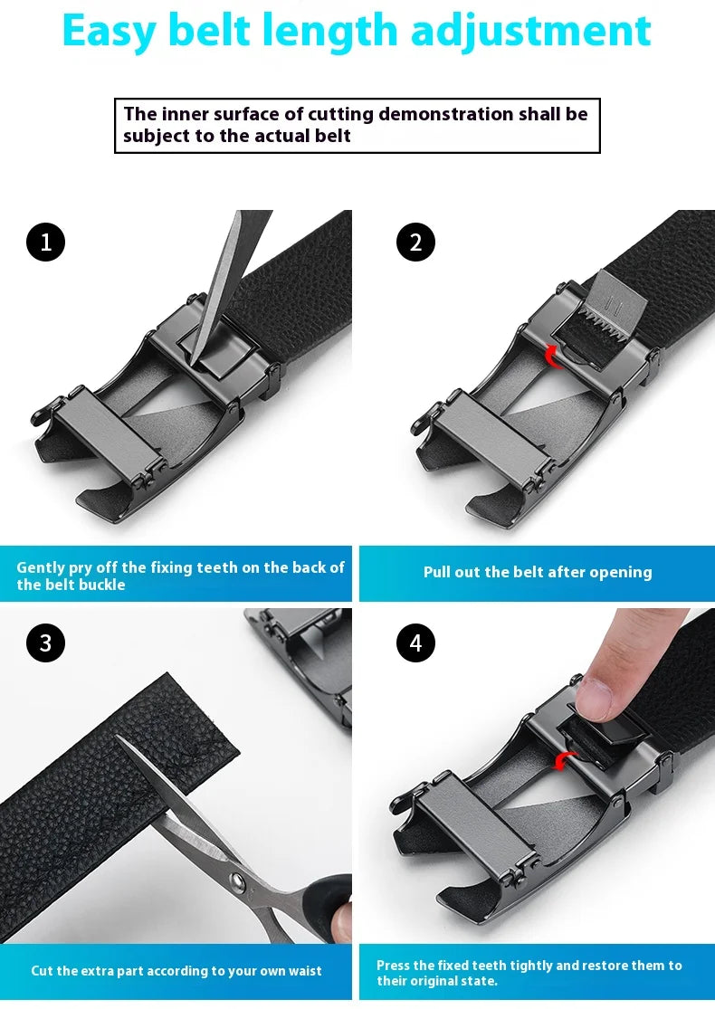Belt for Men Business belt Men Genuine Leather Belt Automatic Belts Fashion belt Adjustable belts