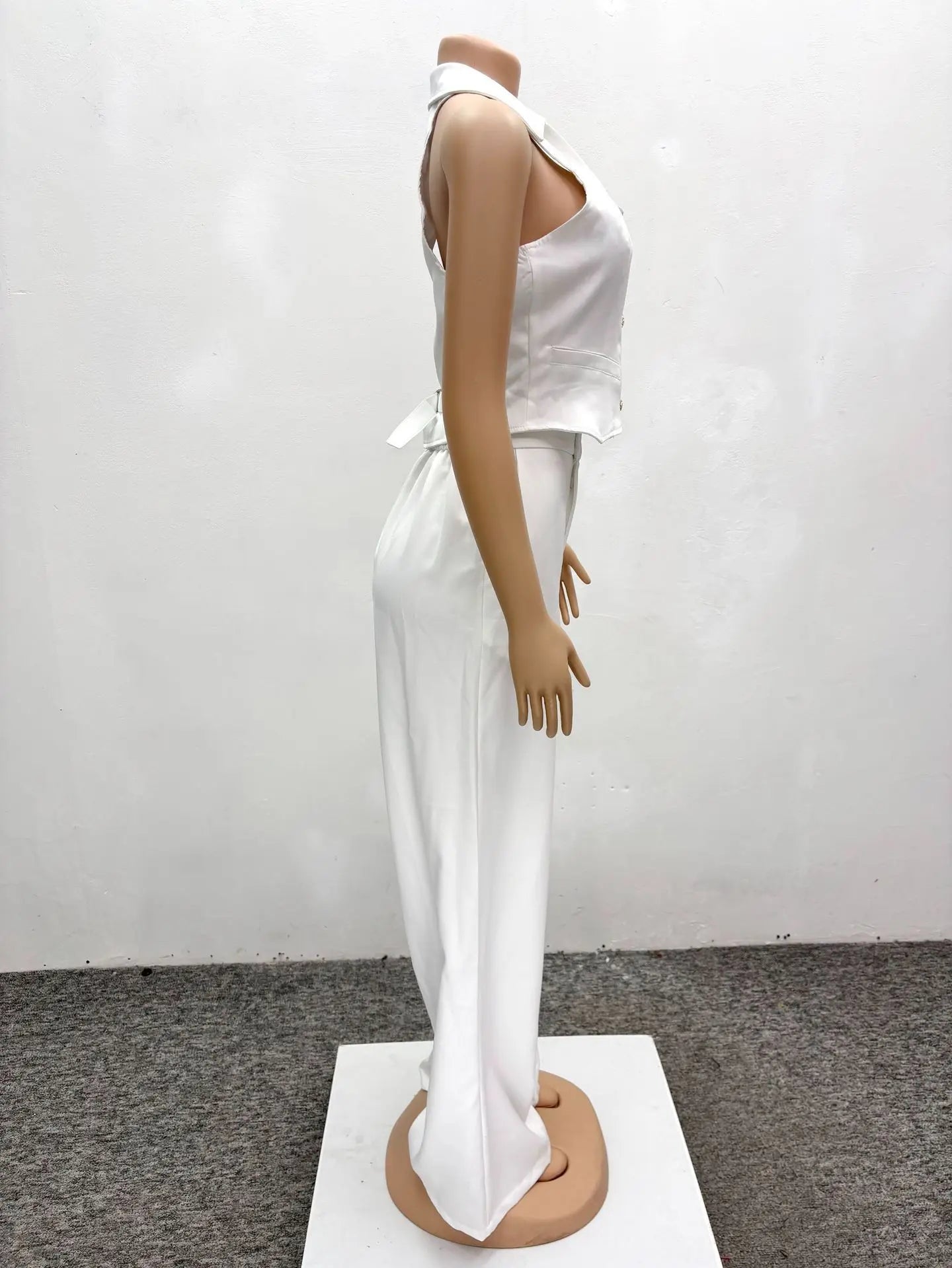 Pants Set Women Two Piece Sets Sexy Matching Sets Sleeveless Vest Tops Wide Leg Long Pants High Waist Slim Fit Y2k Streetwear