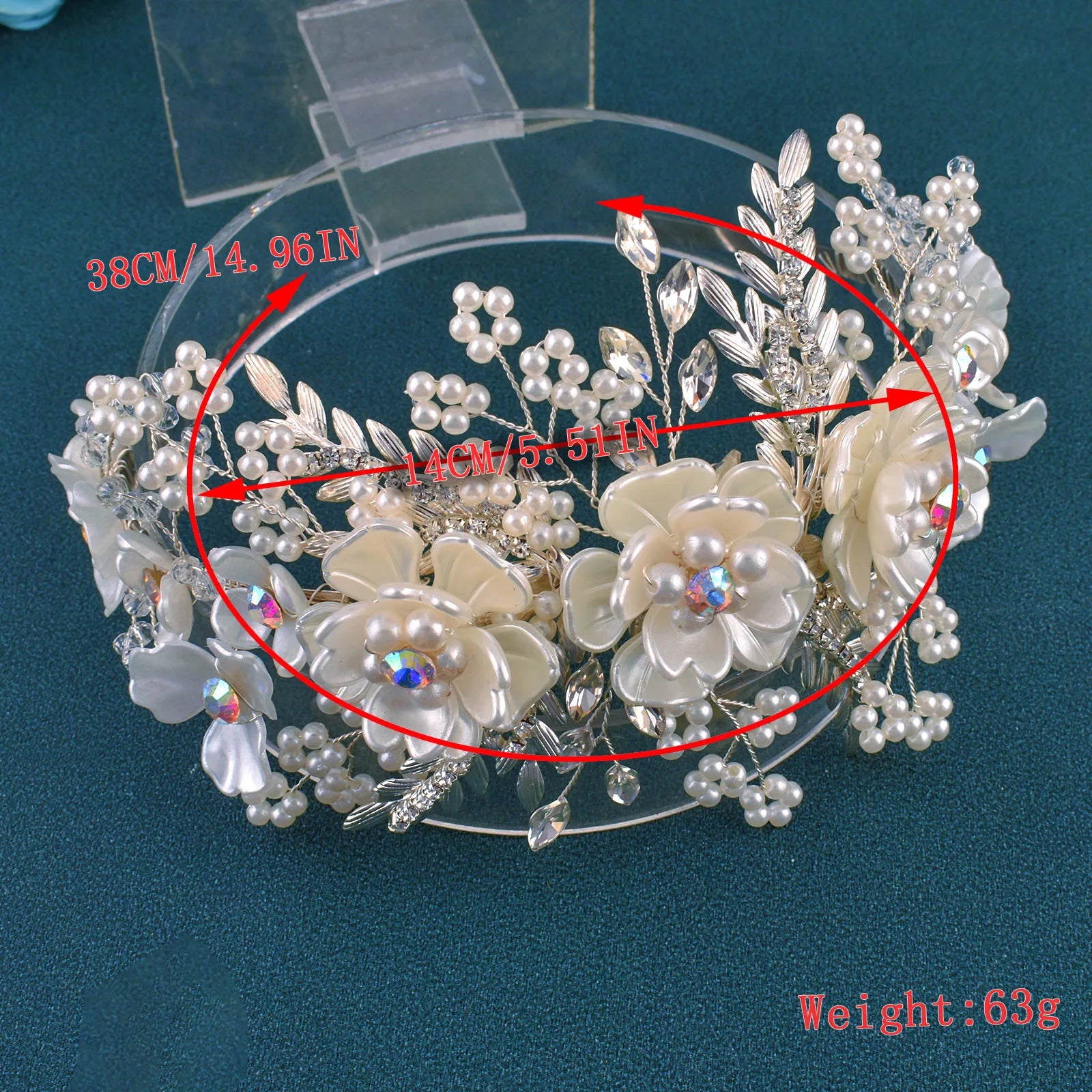 DZ023 Fashion Wedding Headpiece Crystal Pearl Hair Piece 2022 Bridal Tiara Dinner Party Headdress  For Women Bride Headwear