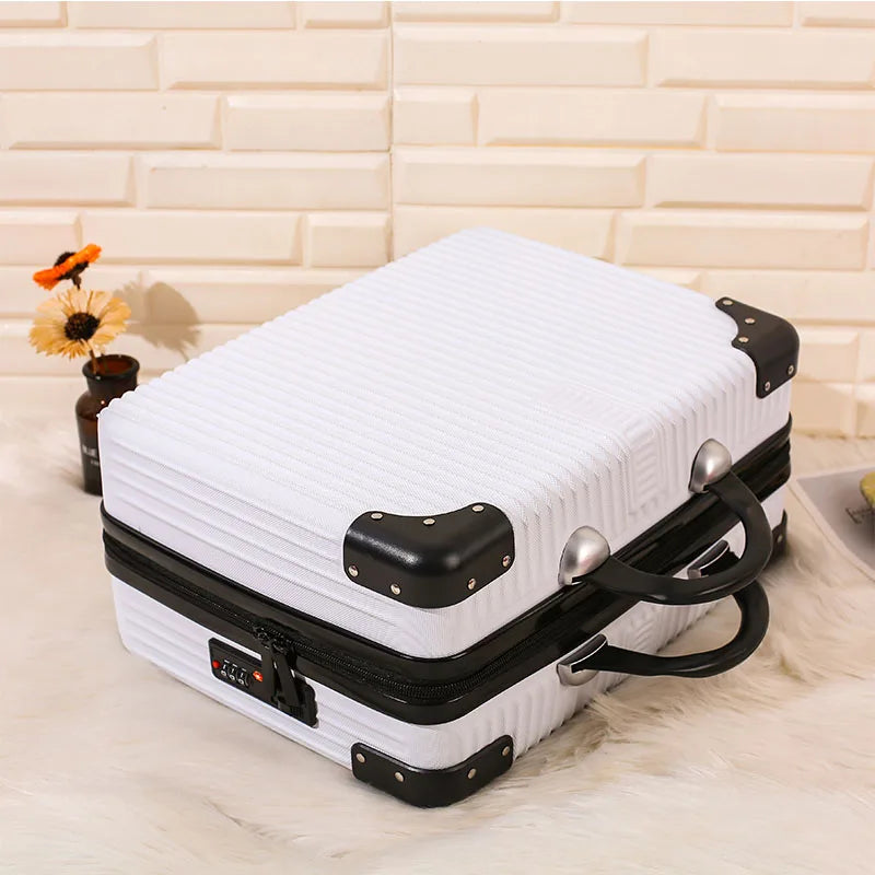 14 "portable makeup bag Makeup case Sweet wind carry-on luggage travel large capacity