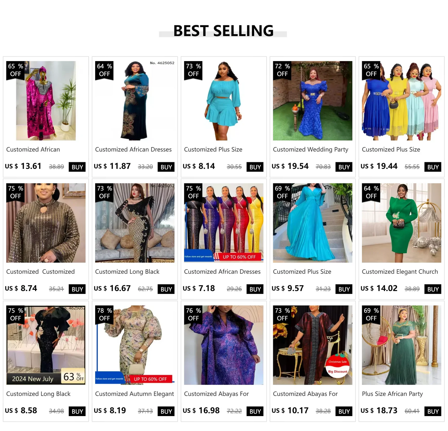 Customized African Women White Dresses Party Ruffles O Neck High Waist A Line Pleated Summer Dress Fashion Evening Birthday Gown