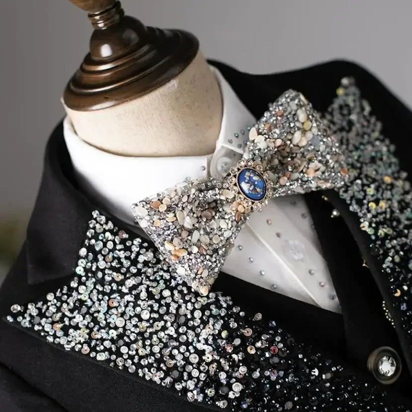 Children's Suit Set For Boys 2024 New Autumn And Winter High-End Fashion Show, Blazers For Boys Hosting Piano Performances A4236