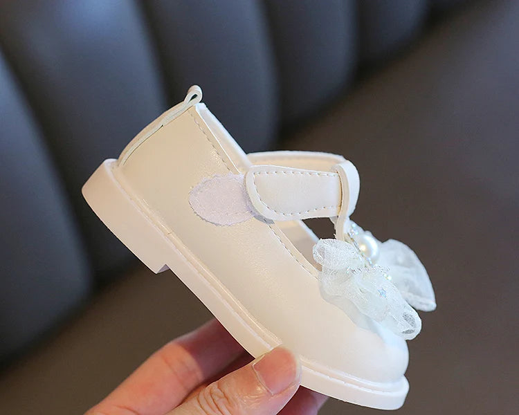 Zapatos Niña Soft Soled Baby Walking Shoes Autumn Girl Princess Shoe Bow Leather Shoes Girl Single Shoe Baby Shoe Туфли Лолита