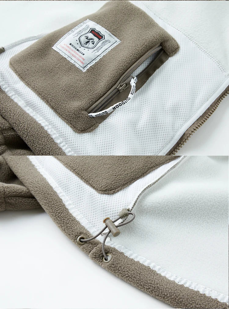 Men's Winter Jacket 2023 New Boxing mountain Fleece Hoodie Jackets Women's Fall Fashion Lamb Wool Long Sleeve Warm Coat For Men