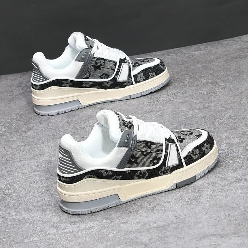 Black Warrior Men's Spring and Autumn New Trend Versatile Autumn Sports Leisure Small White Board Shoes