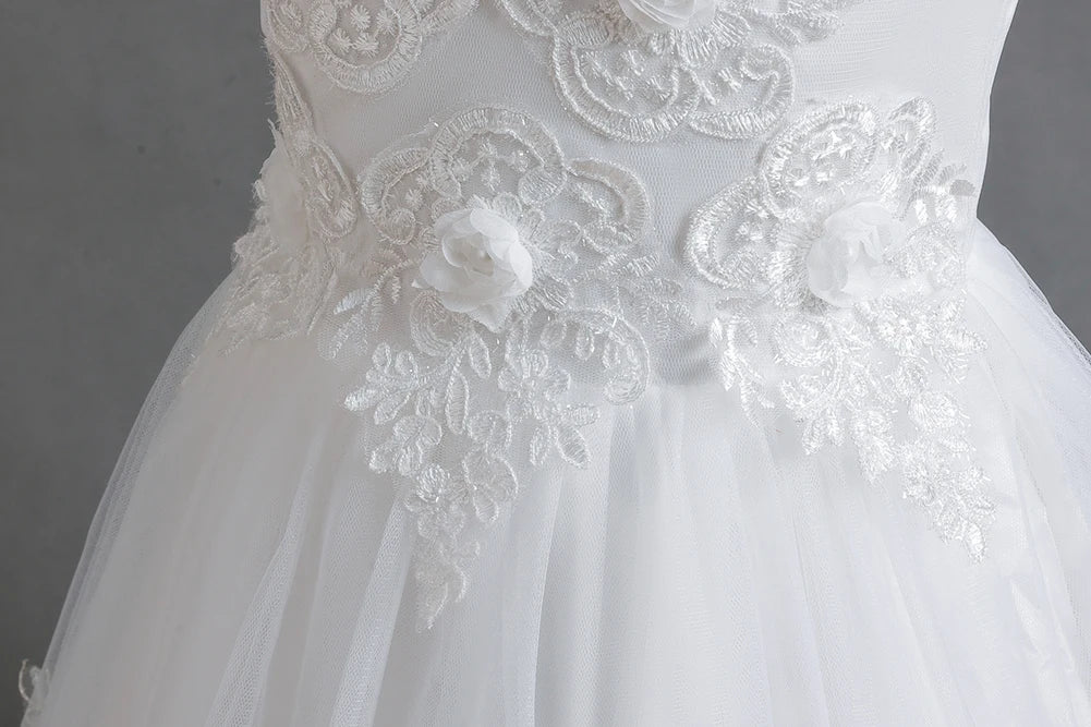 A train skirt Girl'S Sleeveless dresses  Tails Show dress Princess dress
