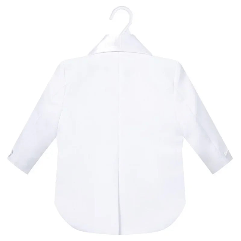 Boys Wedding Birthday Party Blazer Tuxedo Baby Boy Christening Outfit Coat Shirt Pant Vest BowTie Gentleman Suit Baptism Clothes