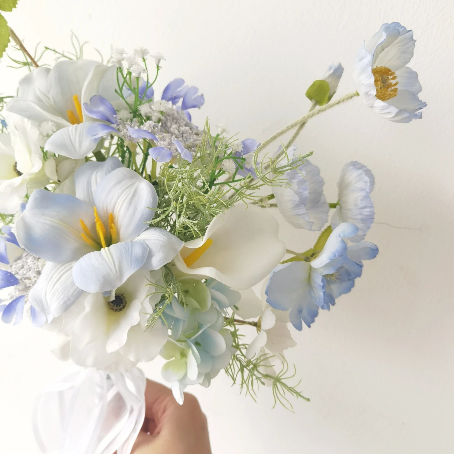 Ins Sle Purple Pink Handheld Flower Bouquet Artificial Flowers Wedding Photoaphy New Bride Home Decoration Arrangement