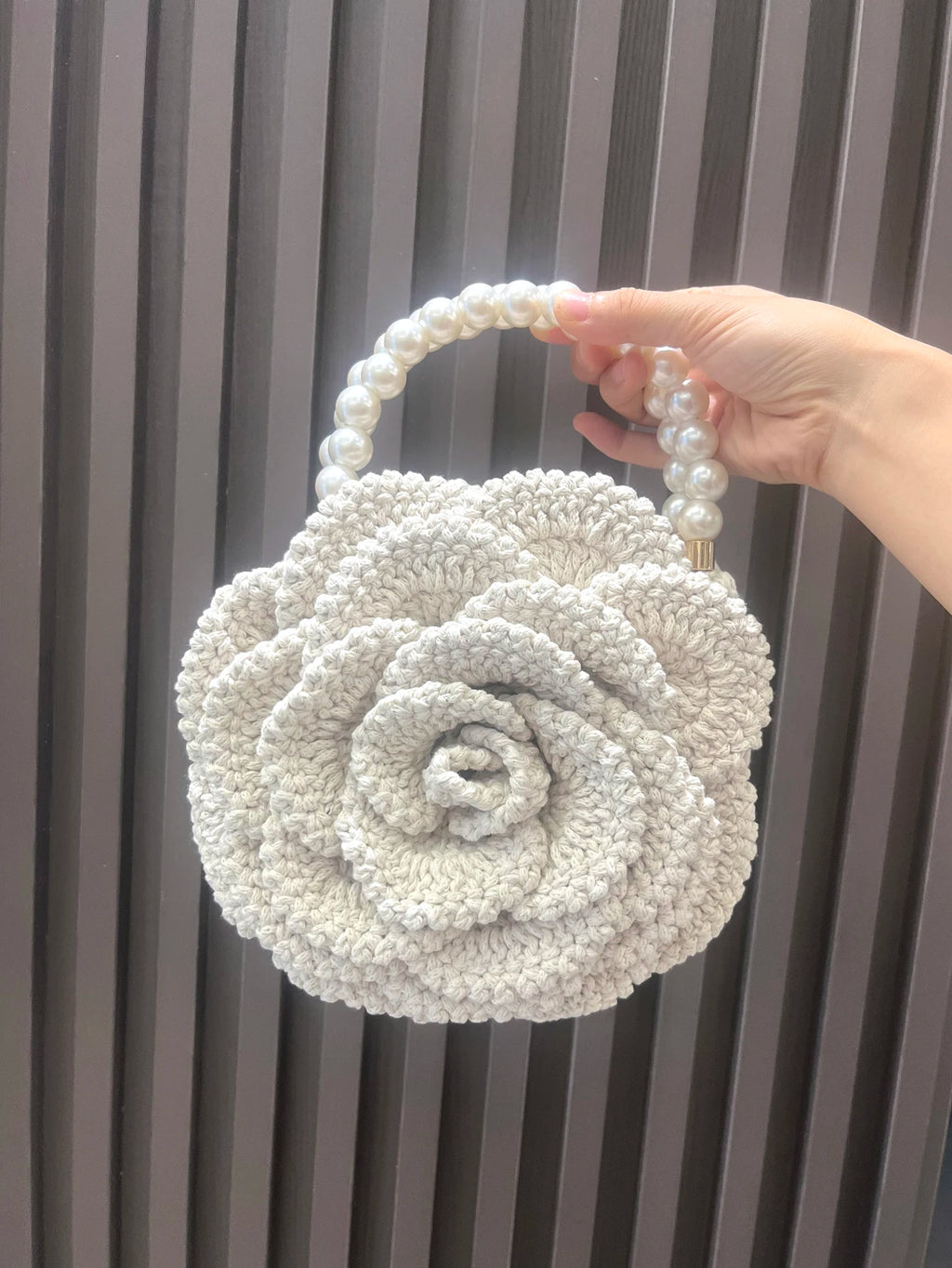 handmade Crochet flower shape Evening clutch Bag Purses and handbag luxury Designer banquet bag Women's bag