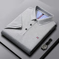 2025 New Cotton Summer Men's Casual Fashion Versatile Polo Shirt Breathable and comfortable embroidered top